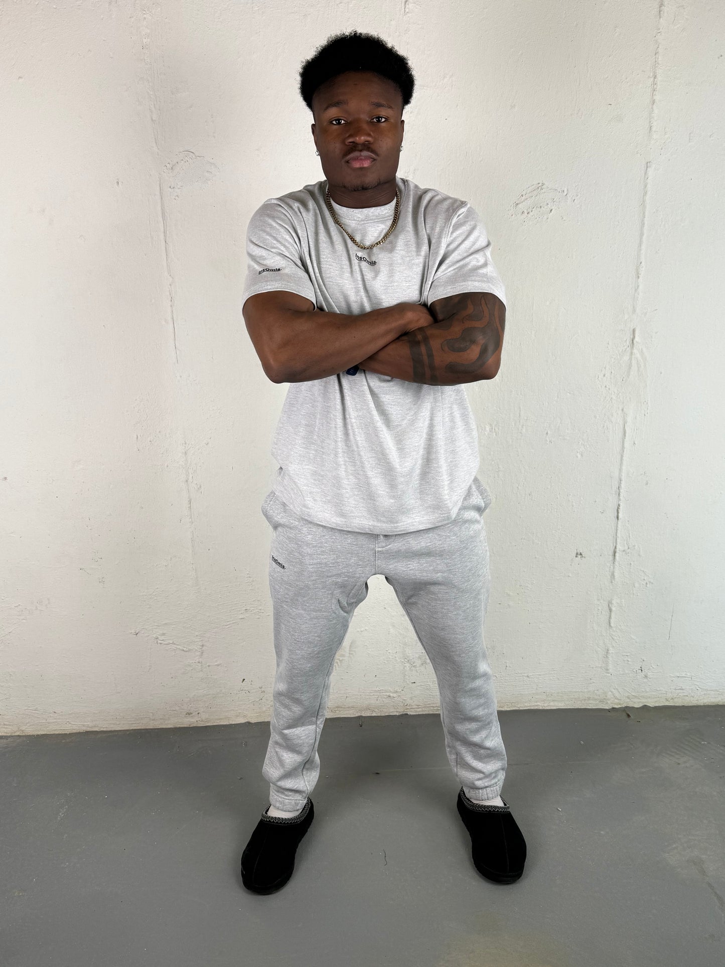 InsOmia Signature Heavyweight Grey T-shirt
