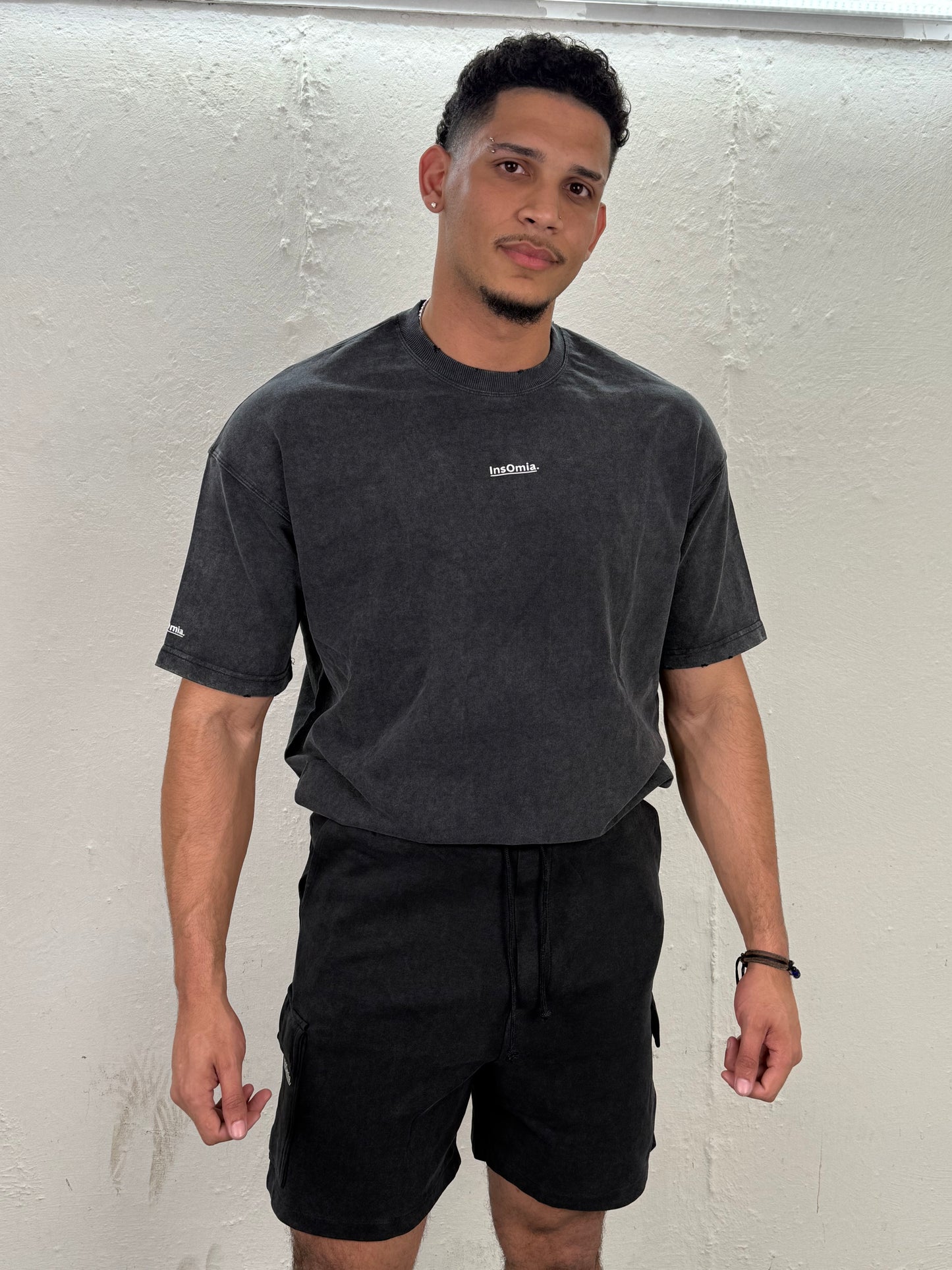 InsOmia T-shirt short set Black