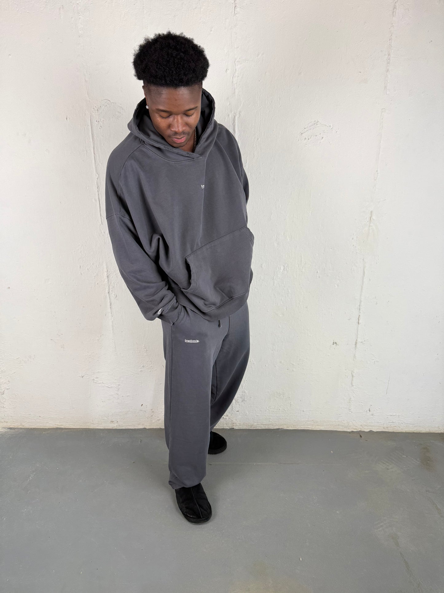 InsOmia Signature Heavyweight Fleece Sweatsuit set, Color Shadow