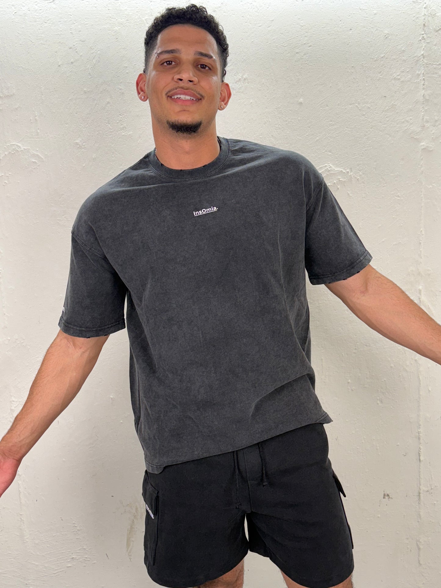 InsOmia T-shirt short set Black
