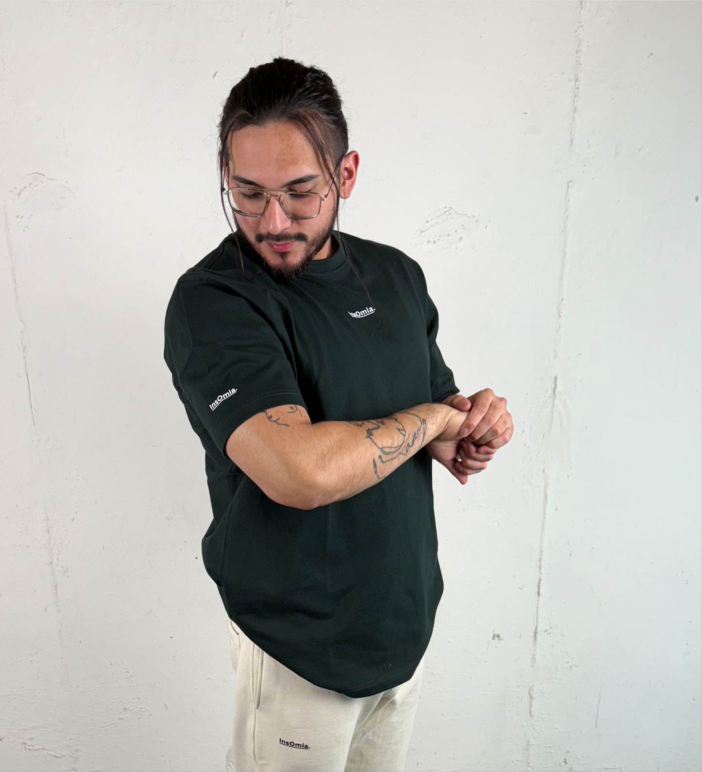InsOmia Signature Dark green T-shirt