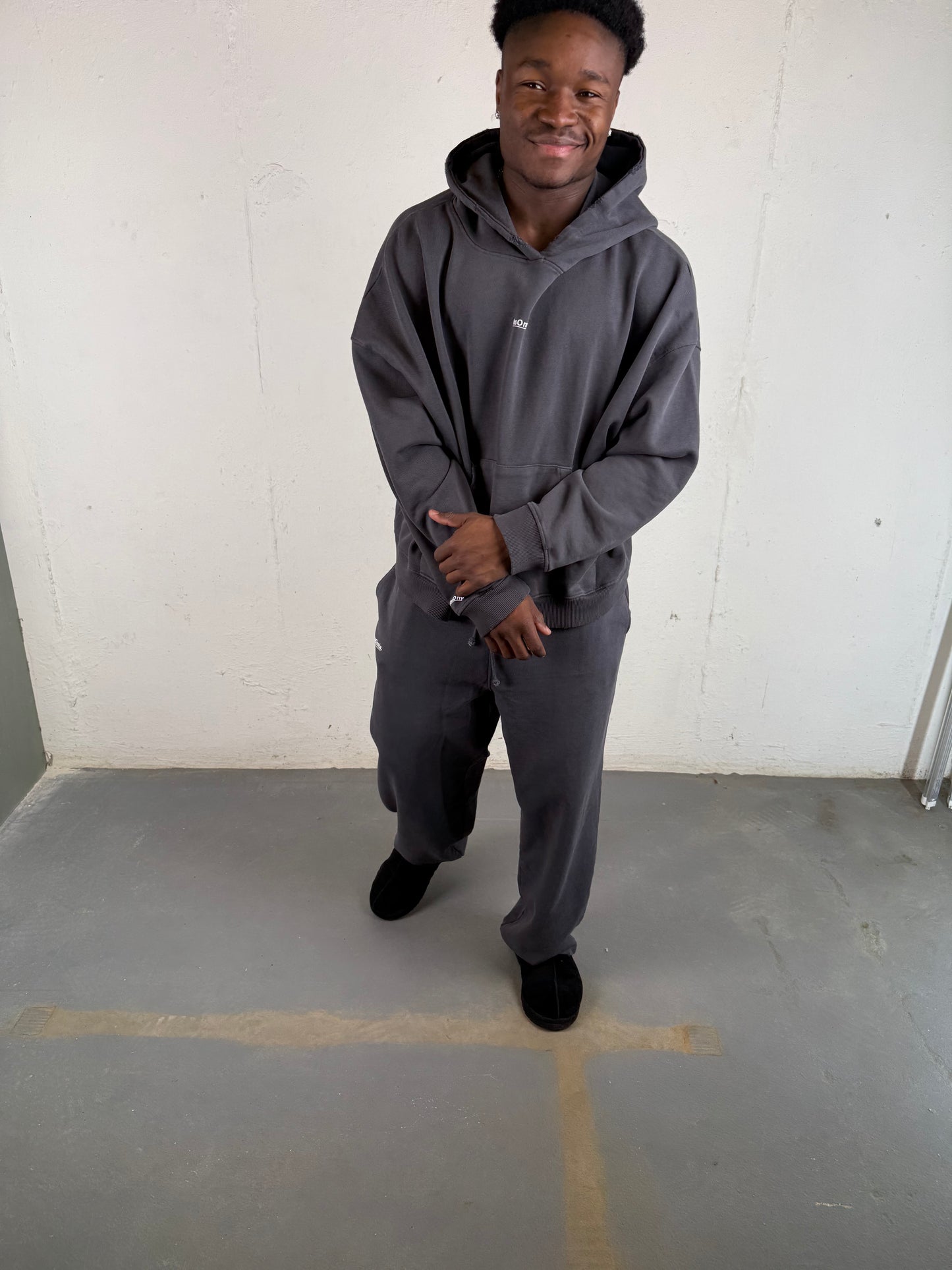 InsOmia Signature Heavyweight Fleece Sweatsuit set, Color Shadow