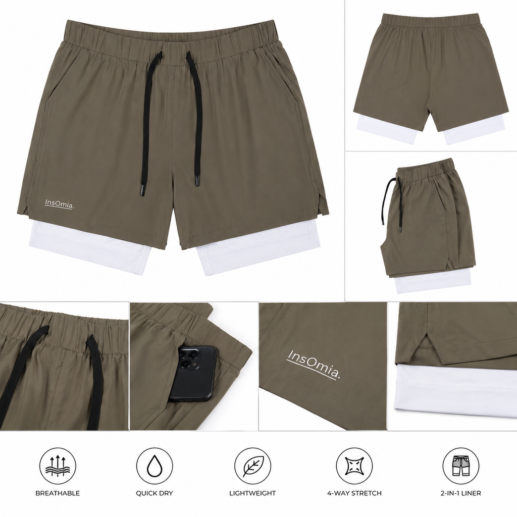 InsOmia Performance Gym Shorts