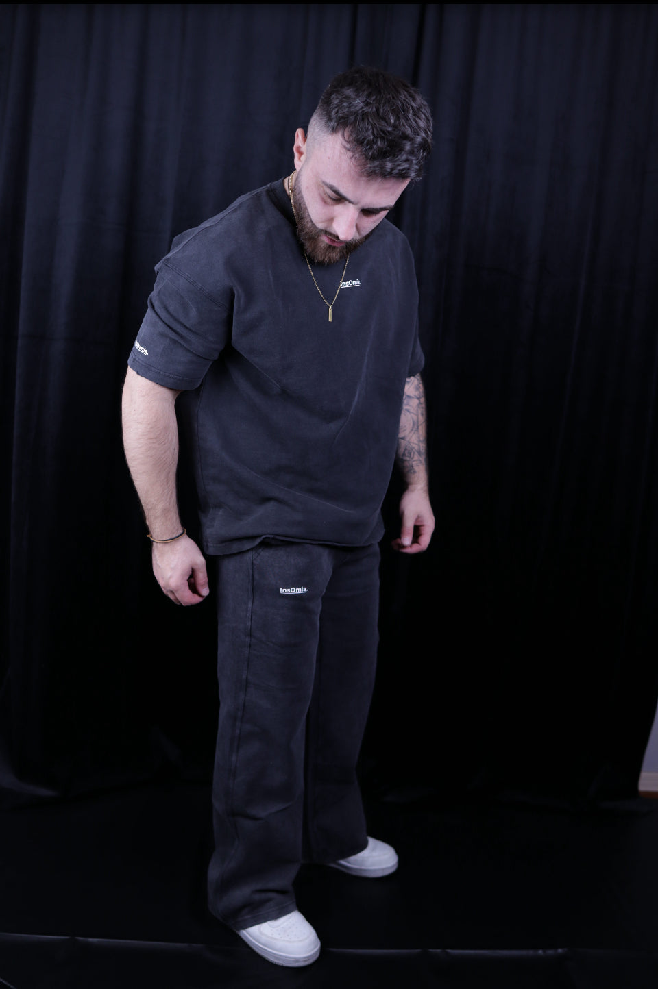 InsOmia Signature Sweatpants Color Black