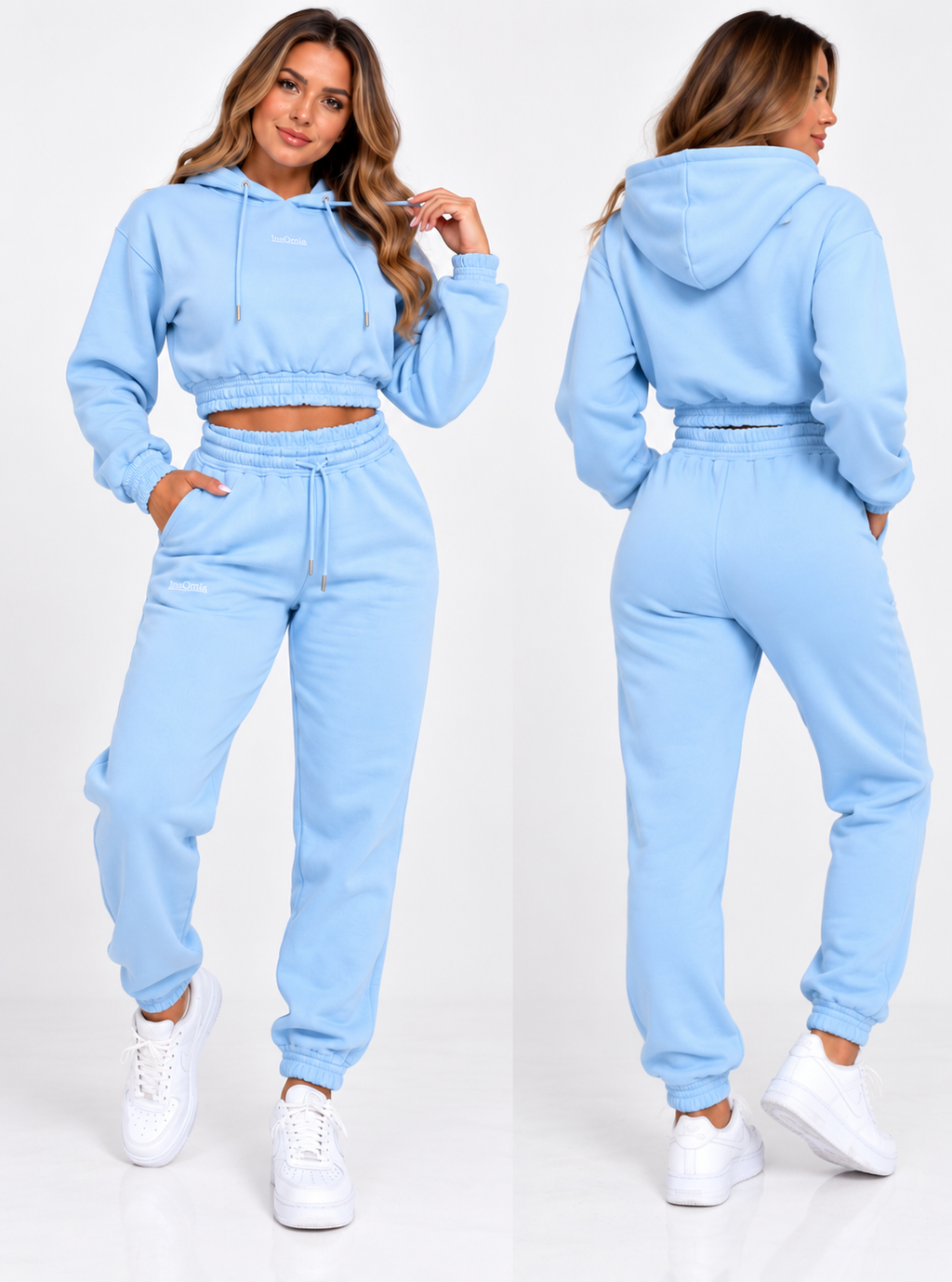 InsOmia Women's Fleece Jogger Sweatpants