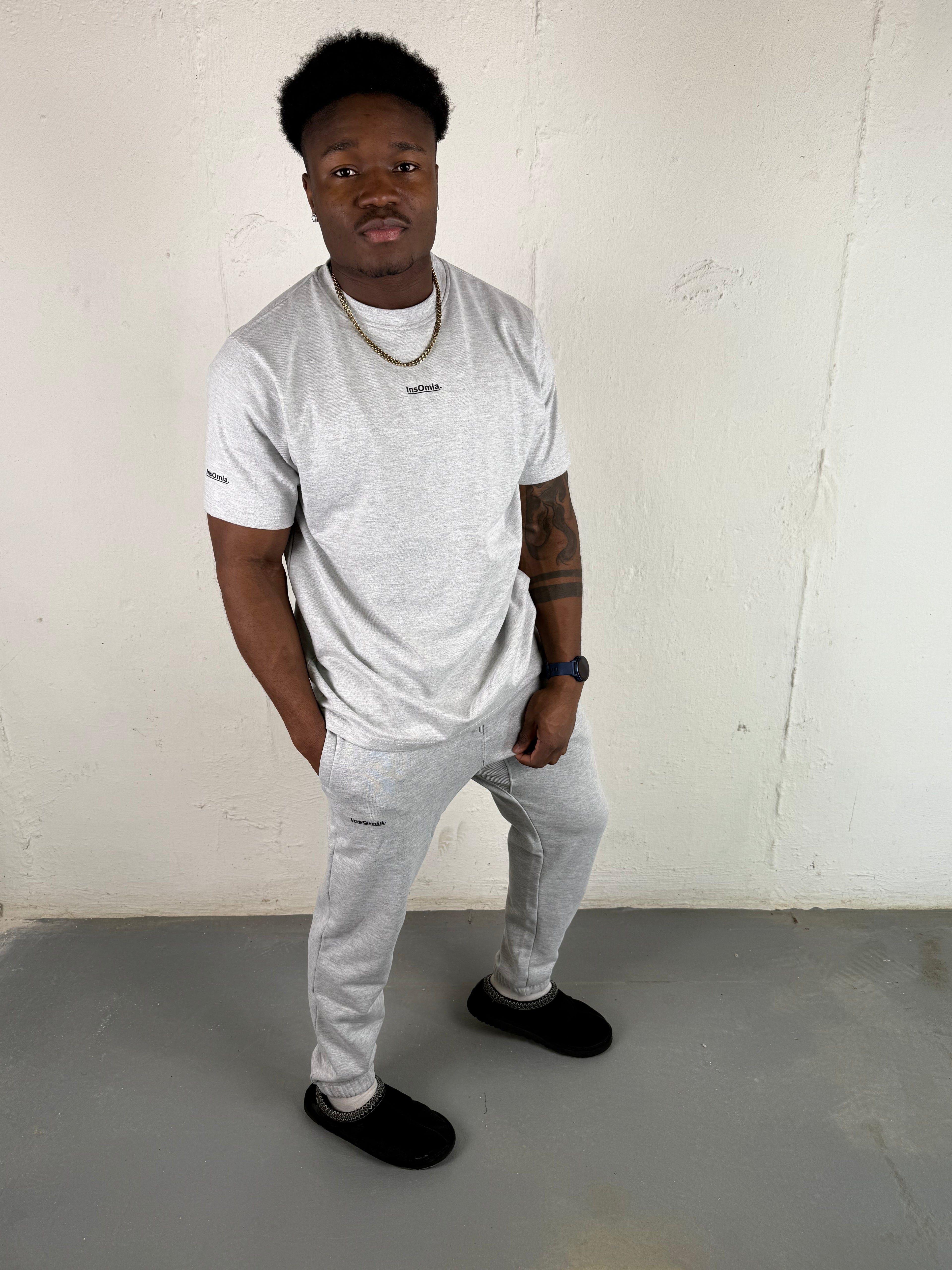 InsOmia Signature Heavyweight Grey T-shirt