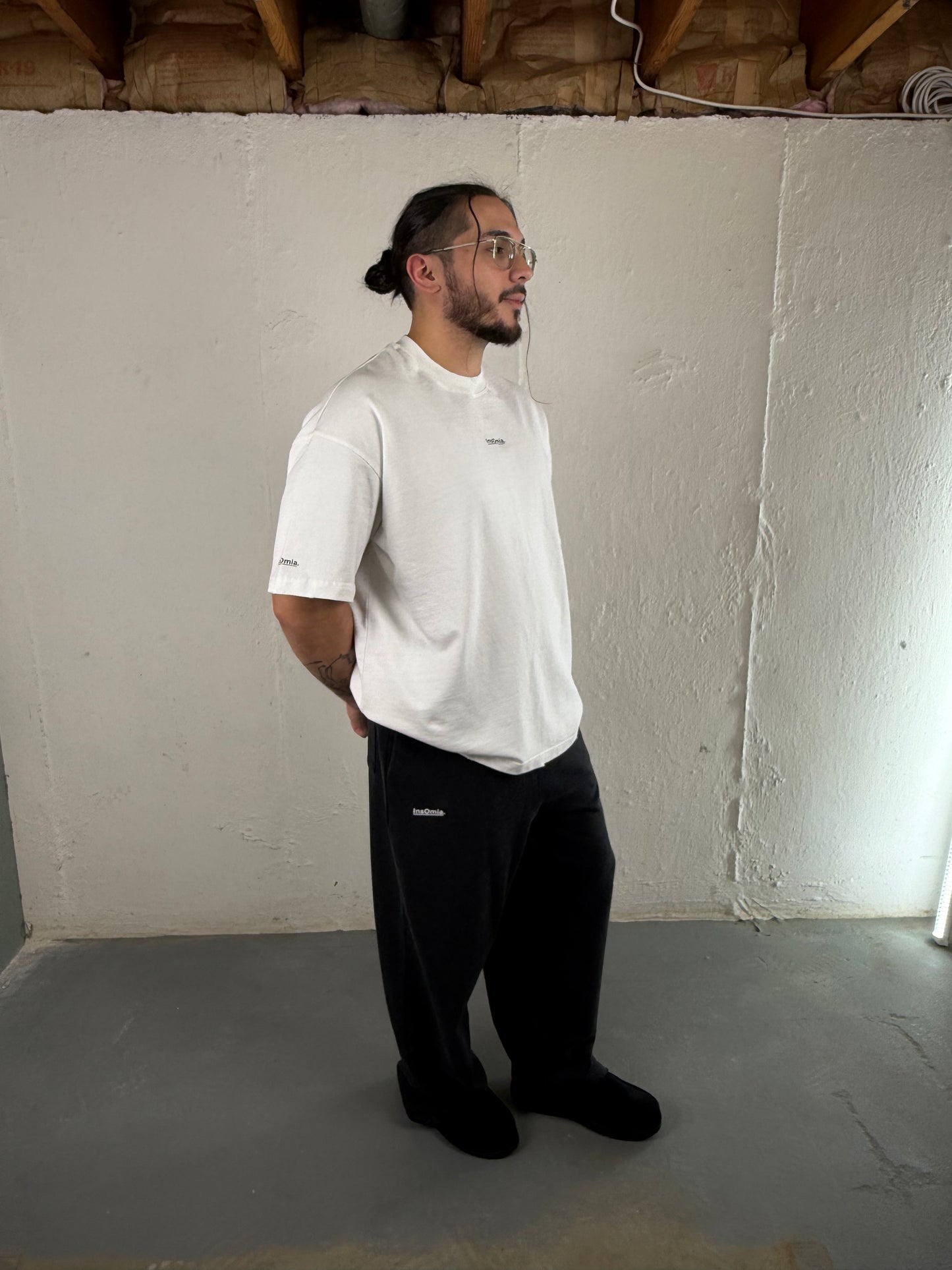 InsOmia Signature Heavyweight Oversize White T-shirt