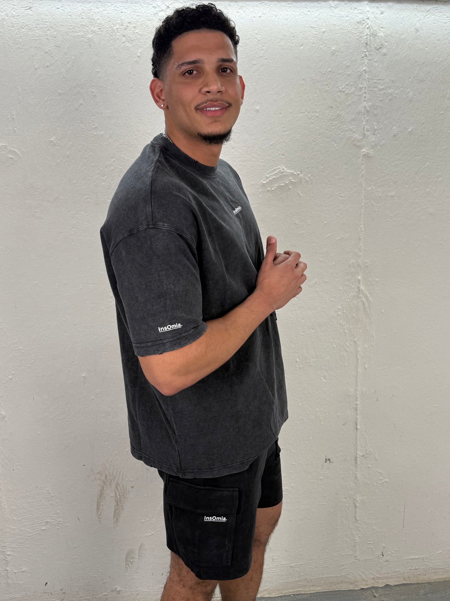 InsOmia T-shirt short set Black
