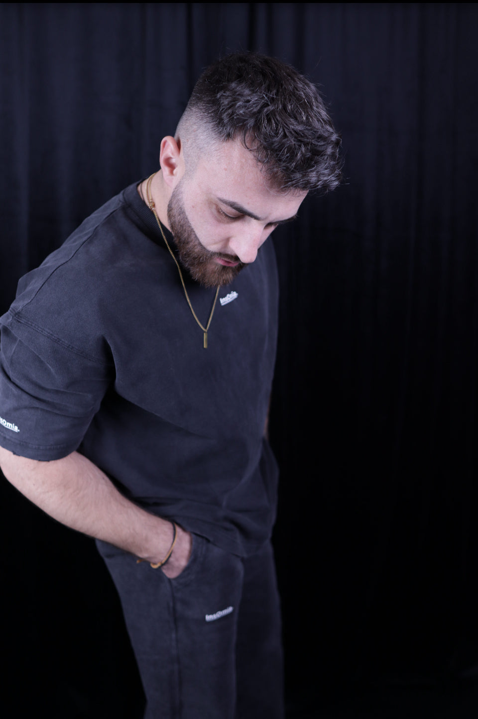 InsOmia Signature Sweatpants Color Black