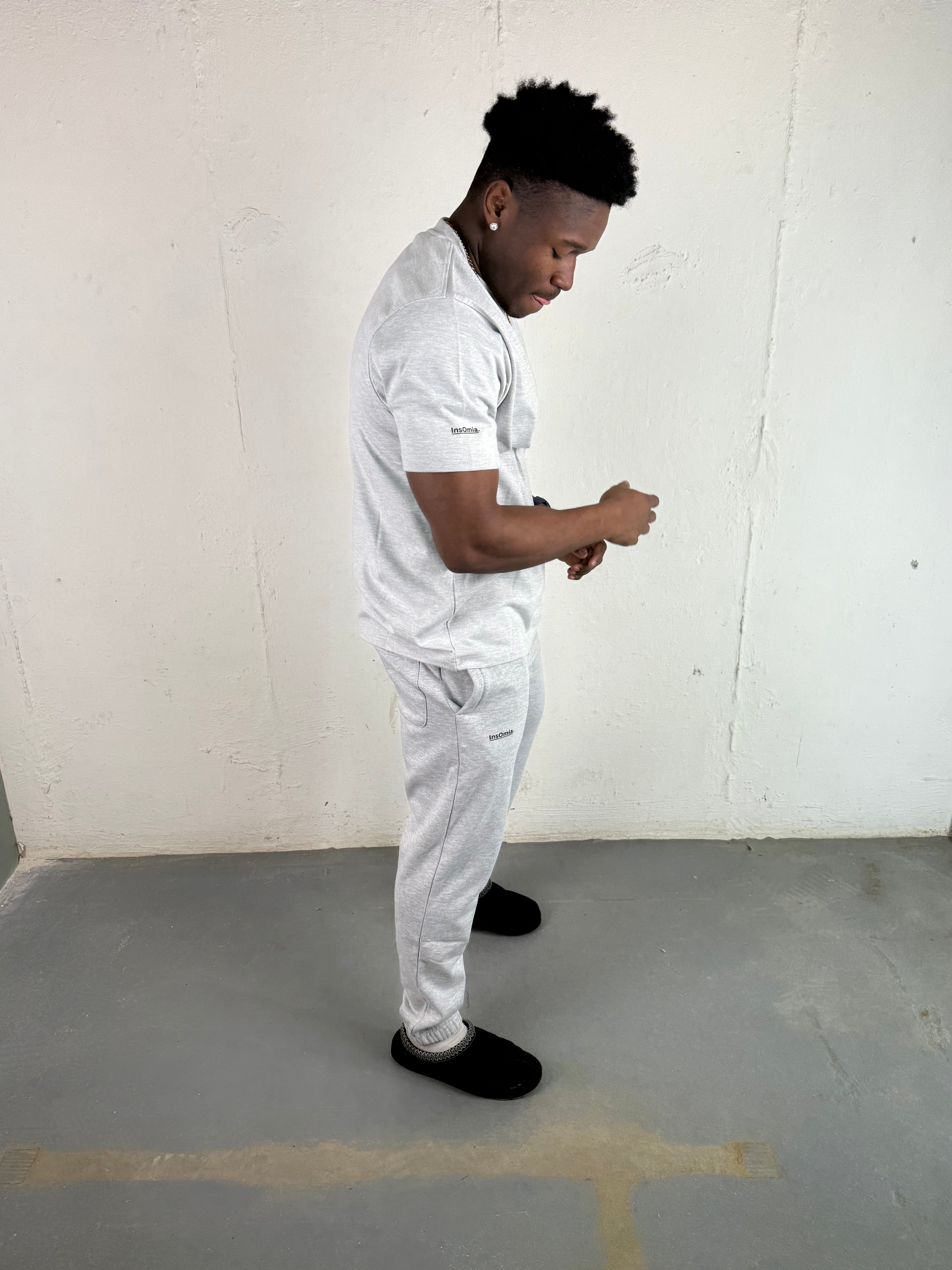 InsOmia Signature Heavyweight Grey T-shirt