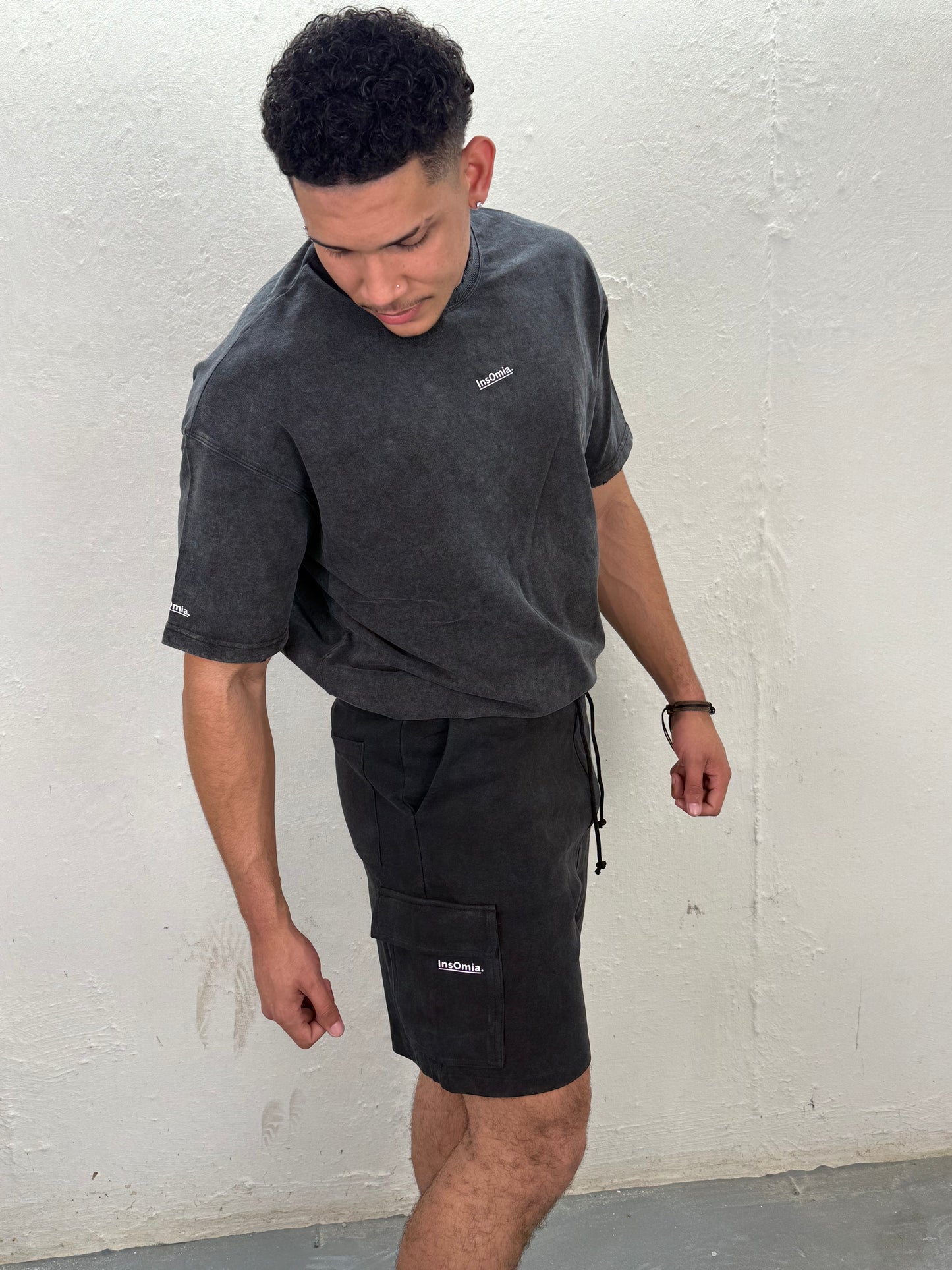 InsOmia T-shirt short set Black