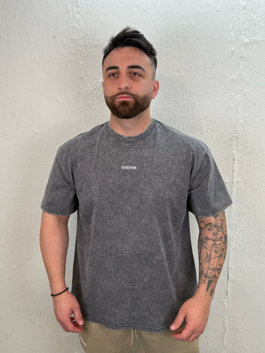 InsOmia Signature Garment Dyed t-shit 230GSM, Color Gray