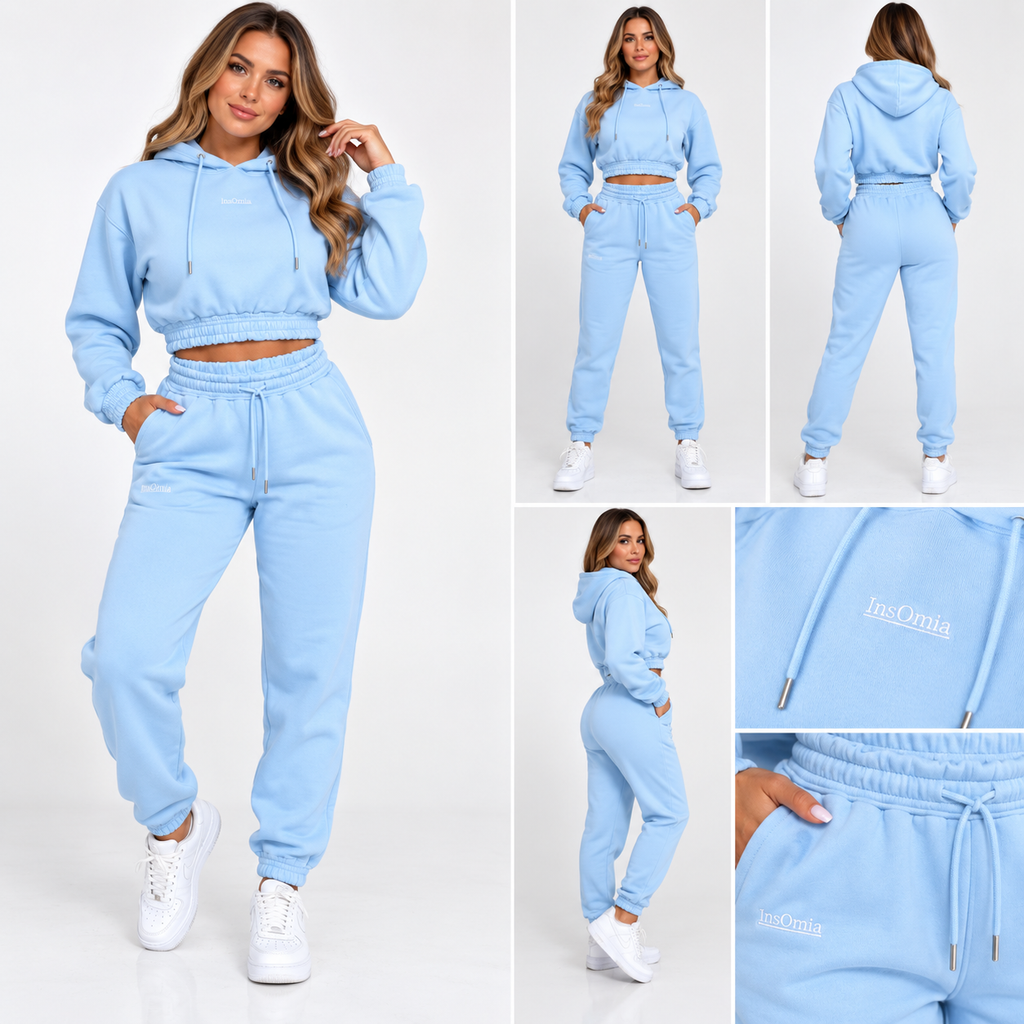 InsOmia Women's Fleece Jogger Sweatpants