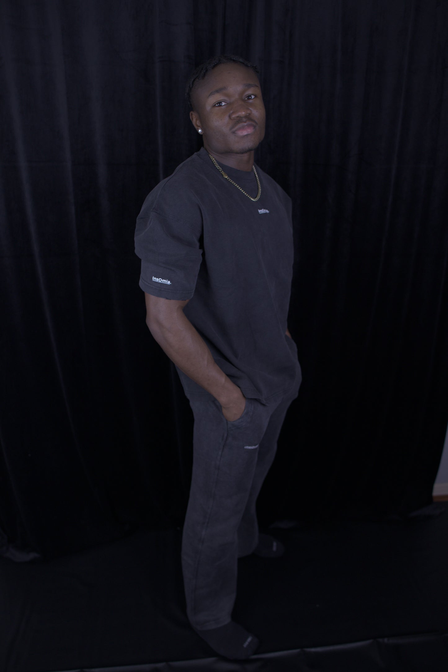 InsOmia Signature Sweatpants Color Black
