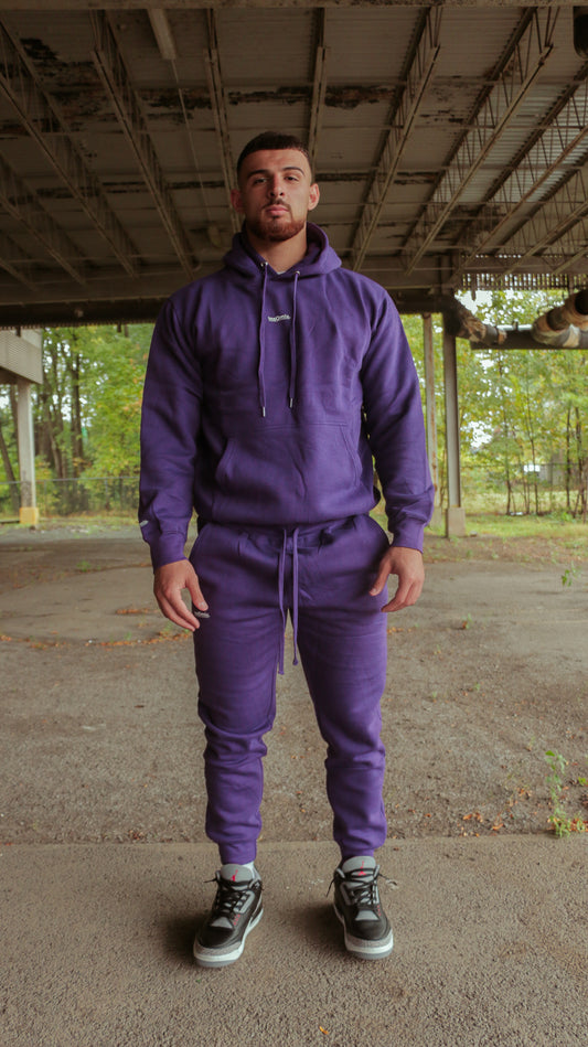 InsOmia Classic Purple Tracksuit Set – Hoodie & Joggers