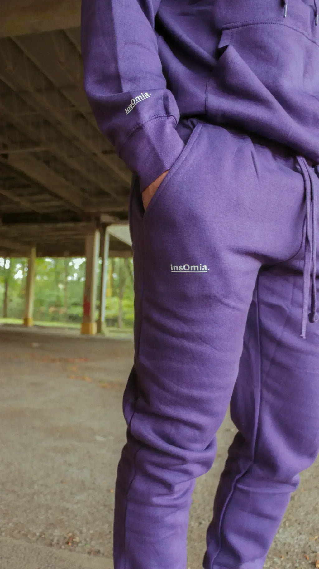 InsOmia Classic Purple Tracksuit Set – Hoodie & Joggers - InsOmia