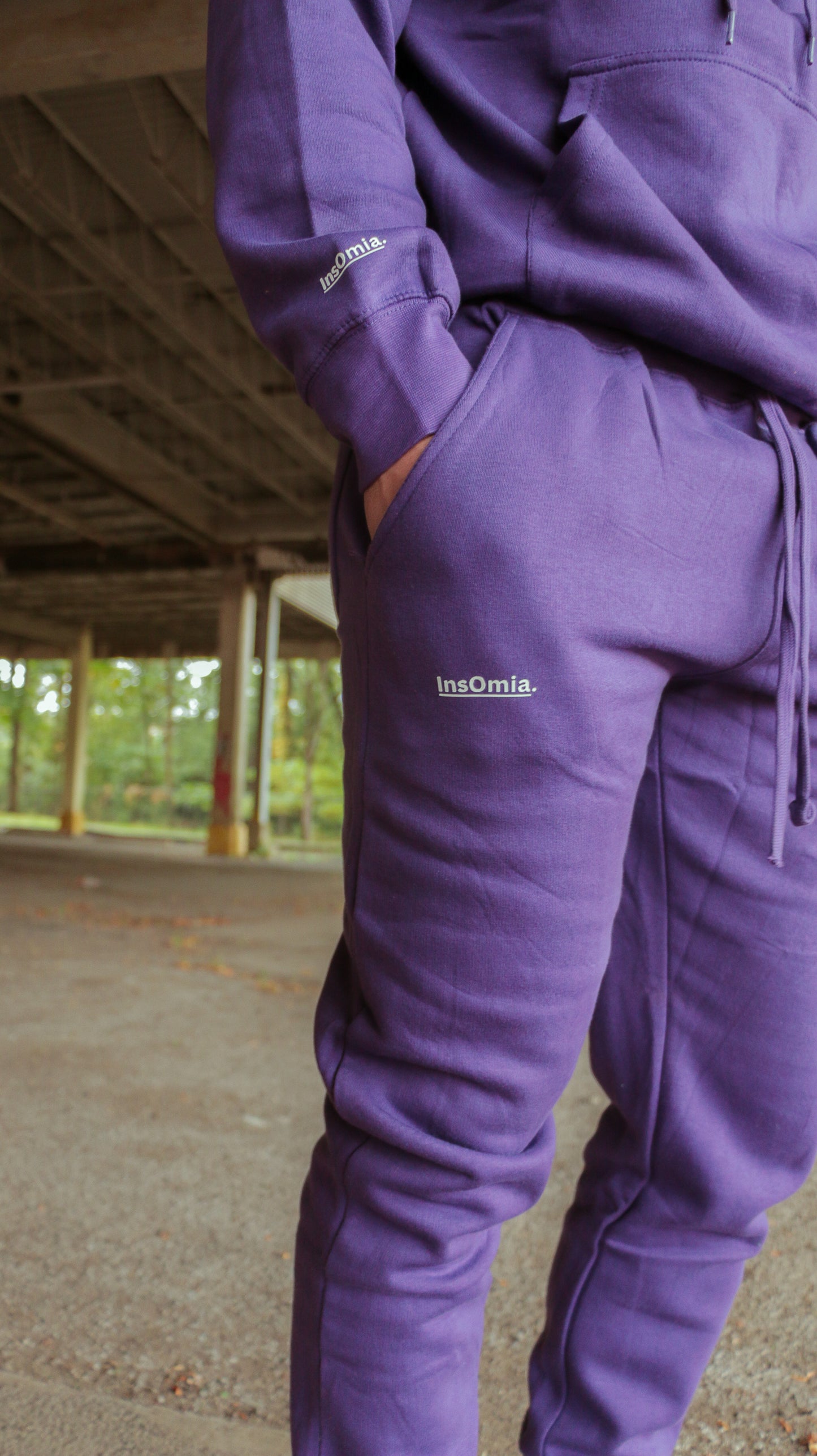 InsOmia Classic Purple Tracksuit Set – Hoodie & Joggers