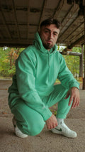 InsOmia Classic Mint Tracksuit Set – Hoodie & Joggers - InsOmia