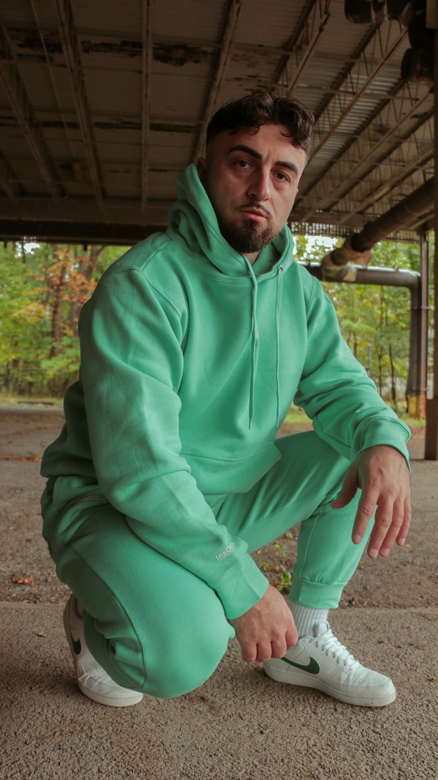 InsOmia Classic Mint Tracksuit Set – Hoodie & Joggers