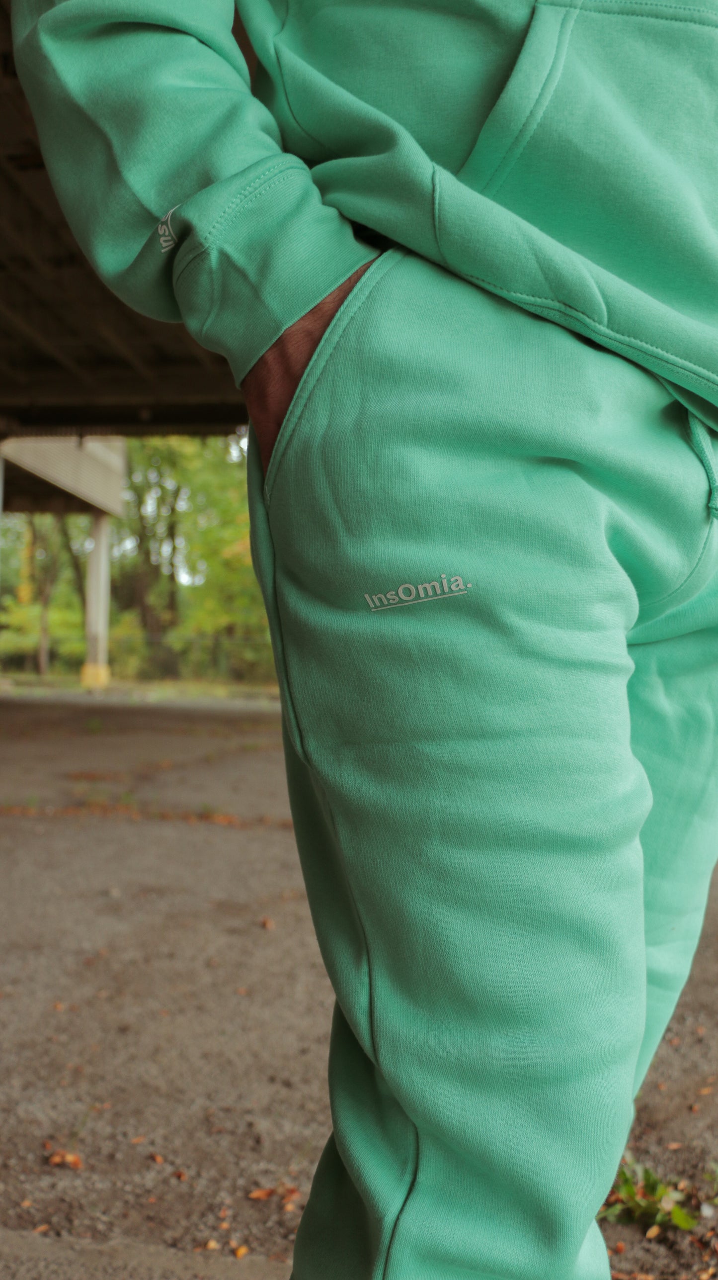 InsOmia Classic Mint Tracksuit Set – Hoodie & Joggers