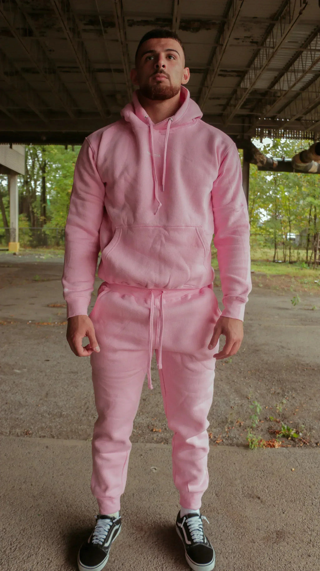 InsOmia Classic Light Pink Tracksuit Set – Hoodie & Joggers - InsOmia