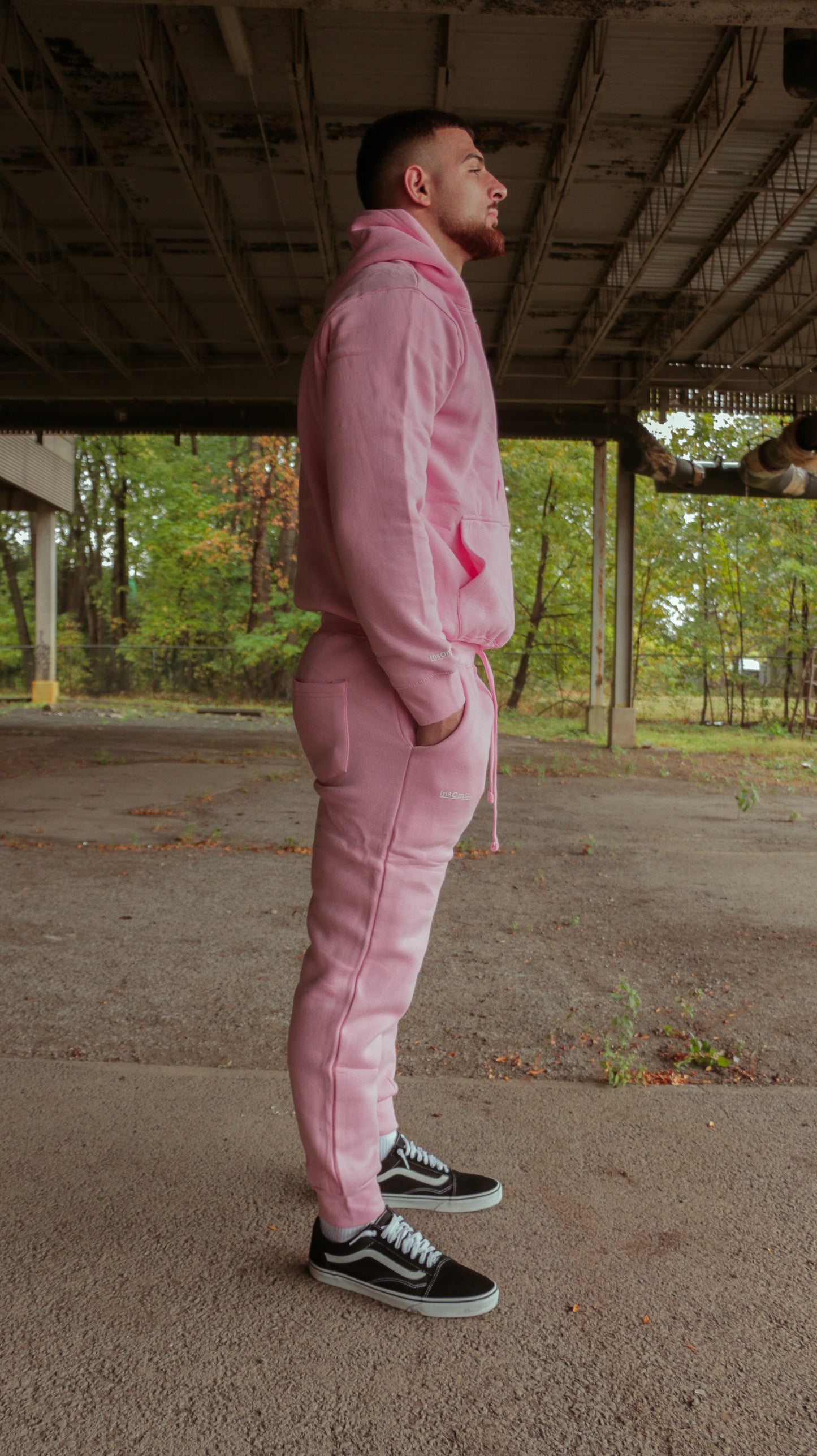 InsOmia Classic Light Pink Tracksuit Set – Hoodie & Joggers