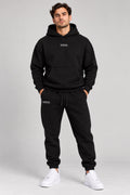 InsOmia sweatsuit set in Black, front view